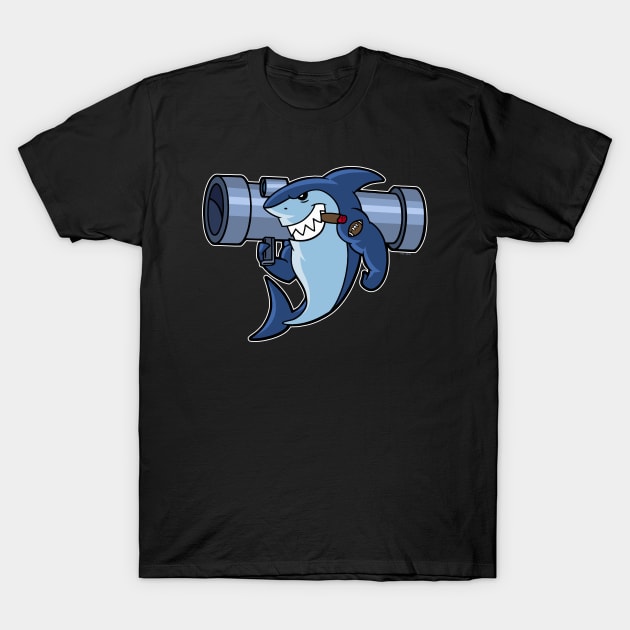 Bazooka Sharks (Clean) T-Shirt by Roufxis